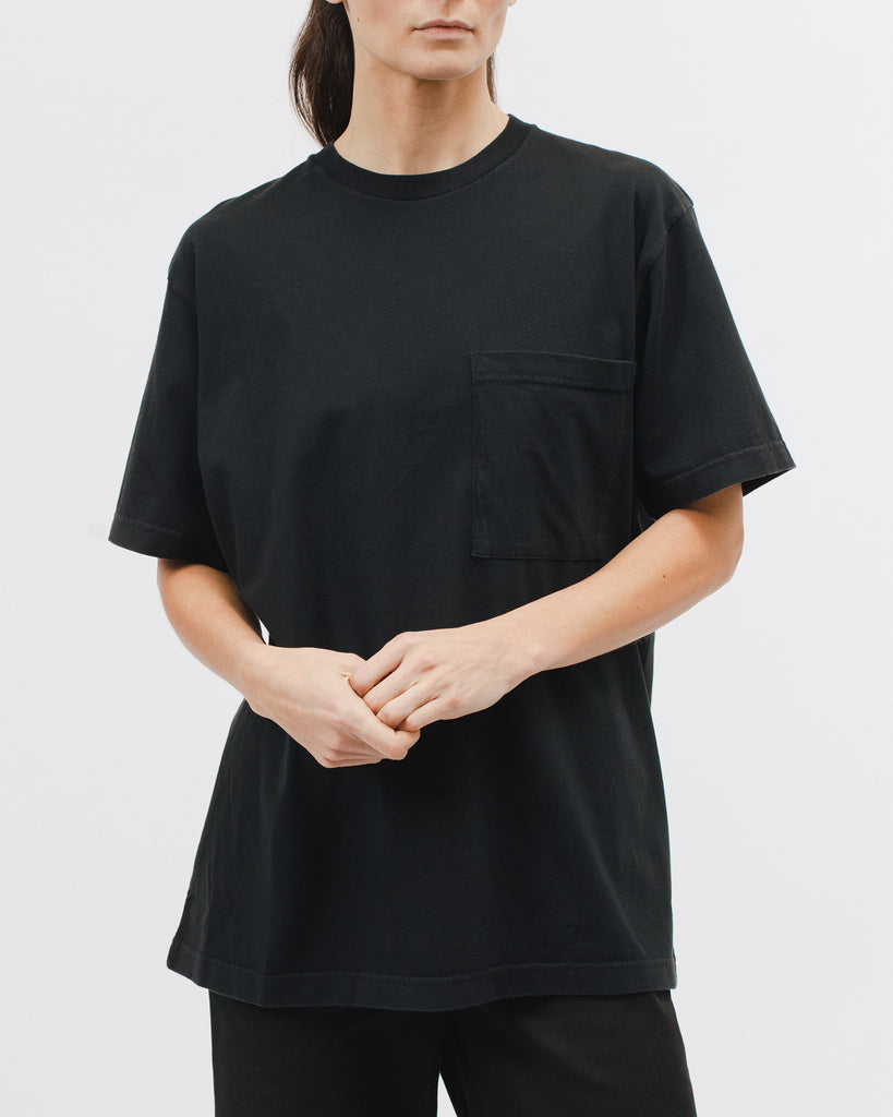Natural Dyed Block SS Jersey - Black