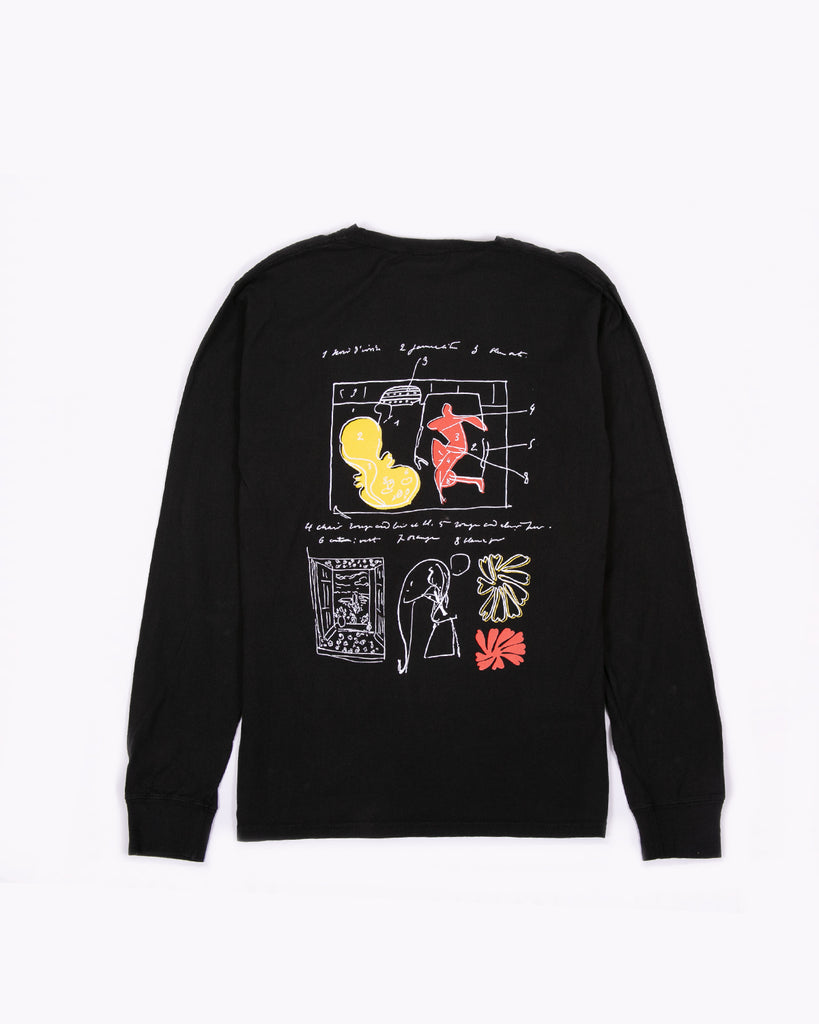 Window Into Tangier L/S Tee - Black