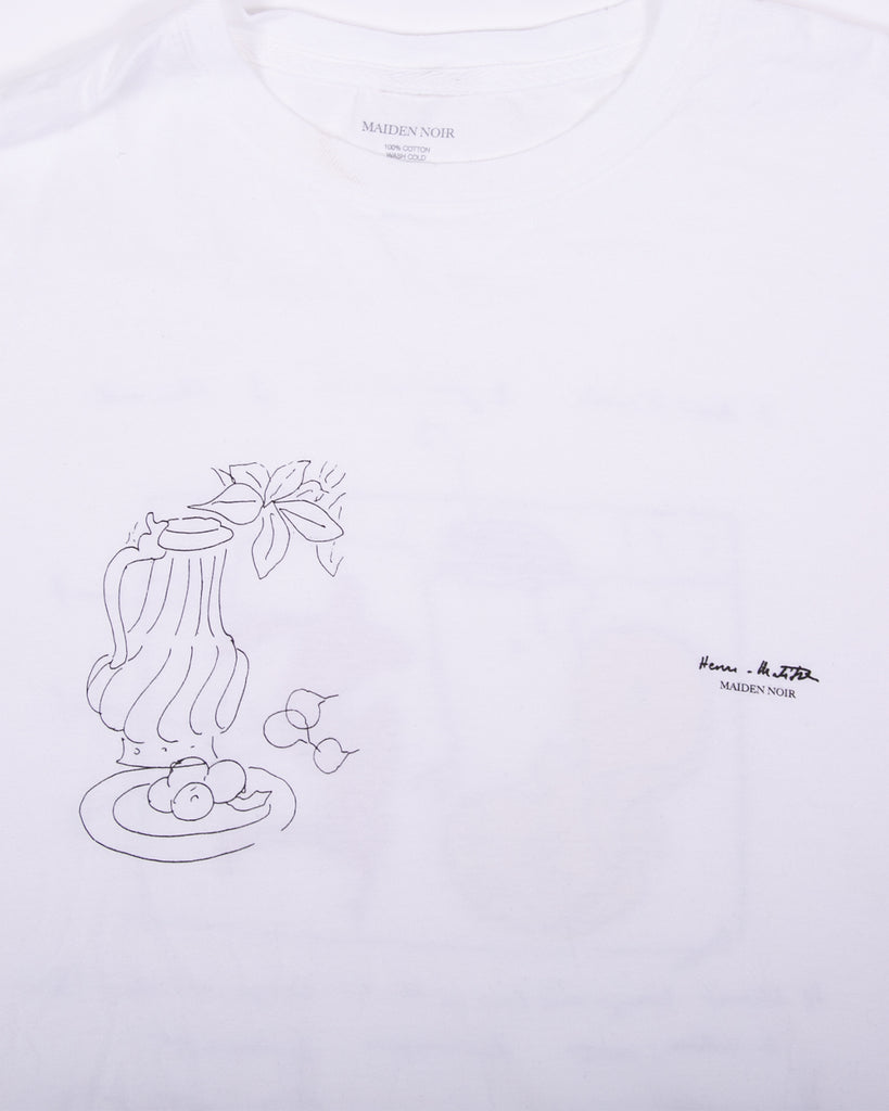 Window Into Tangier L/S Tee - White