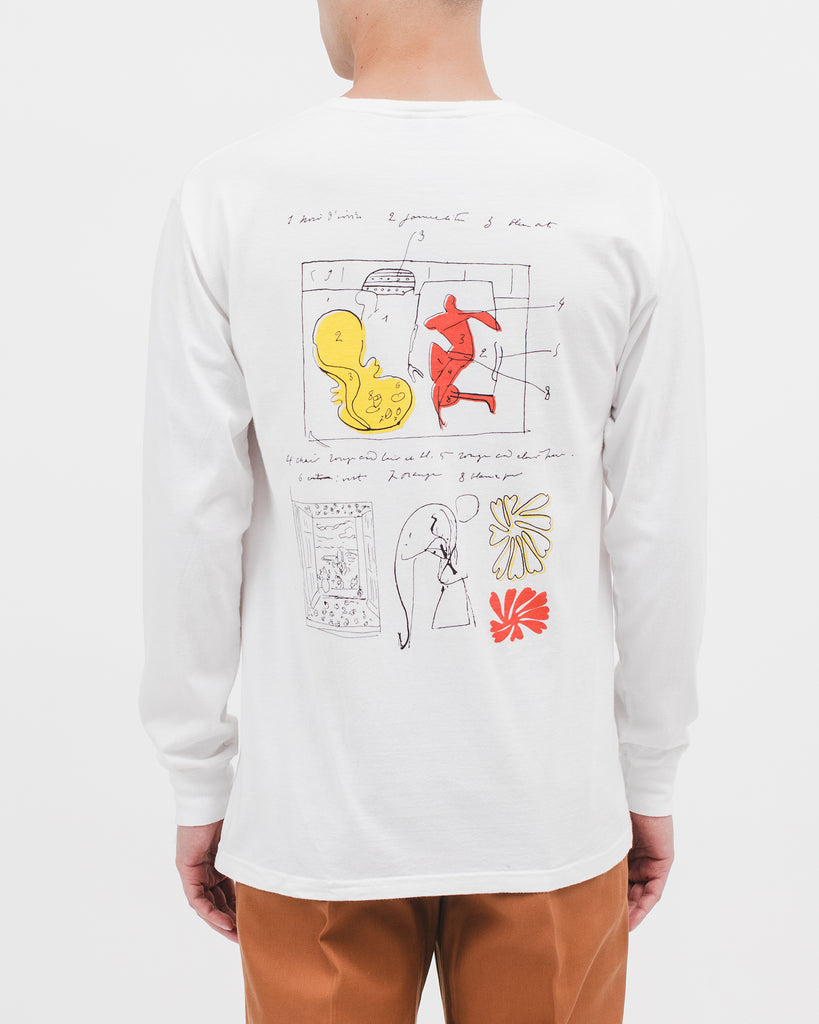 Window Into Tangier L/S Tee - White - [product _vendor]