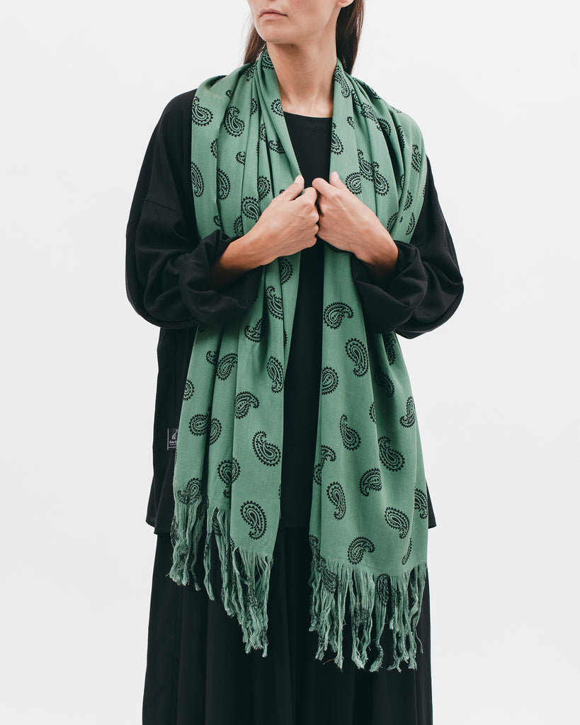 Rayon Oversized Scarf - Jade Paisley - [product _vendor]