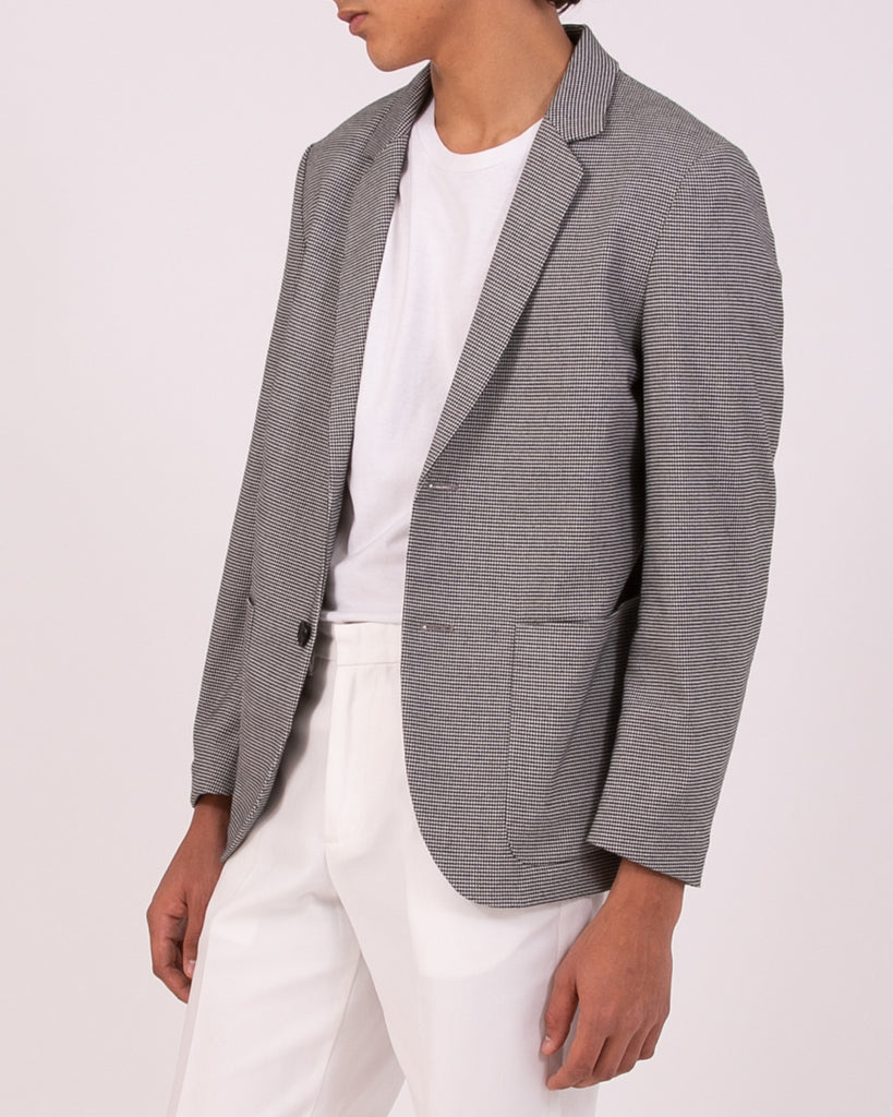 Single Breasted Jacket - Houndstooth