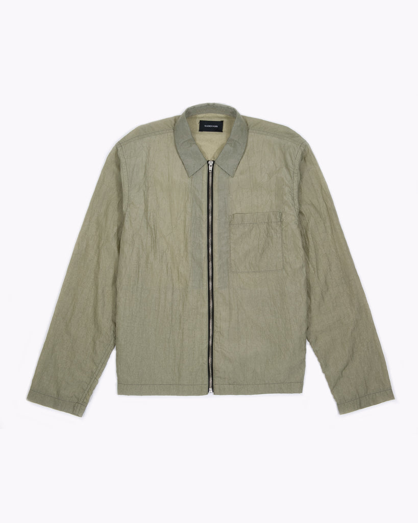 Marble Zip Blouson - Seaweed W