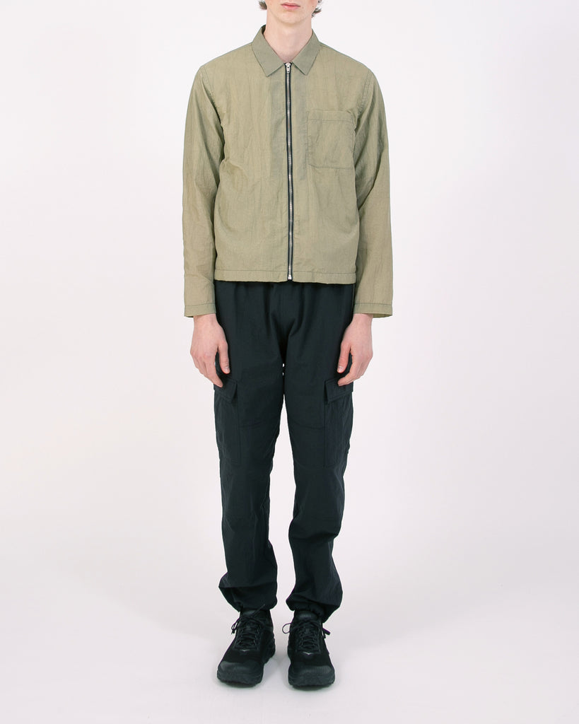 Marble Zip Blouson - Seaweed