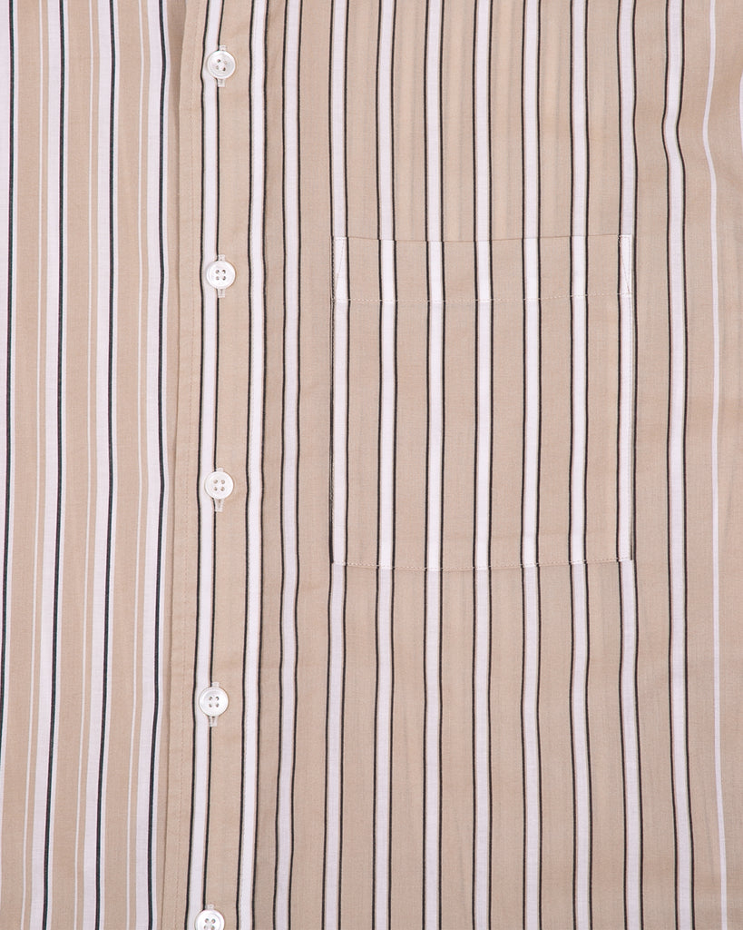 Stripe LS Shirt - Beige Stripe