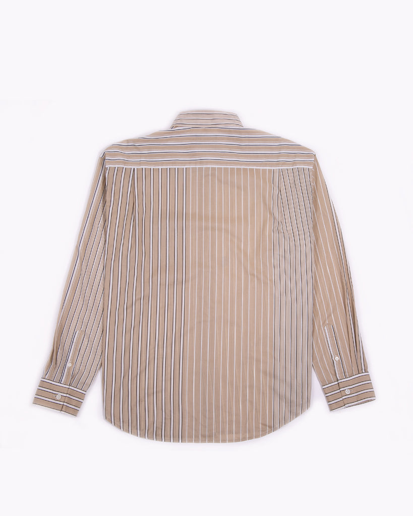 Stripe LS Shirt - Beige Stripe