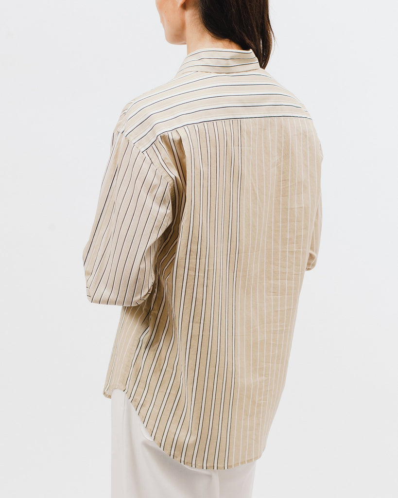 Stripe LS Shirt - Beige Stripe