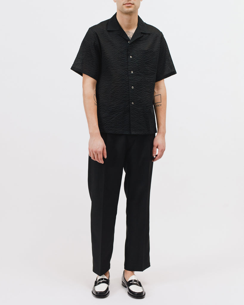 Crepe SS Shirt - Black - [product _vendor]
