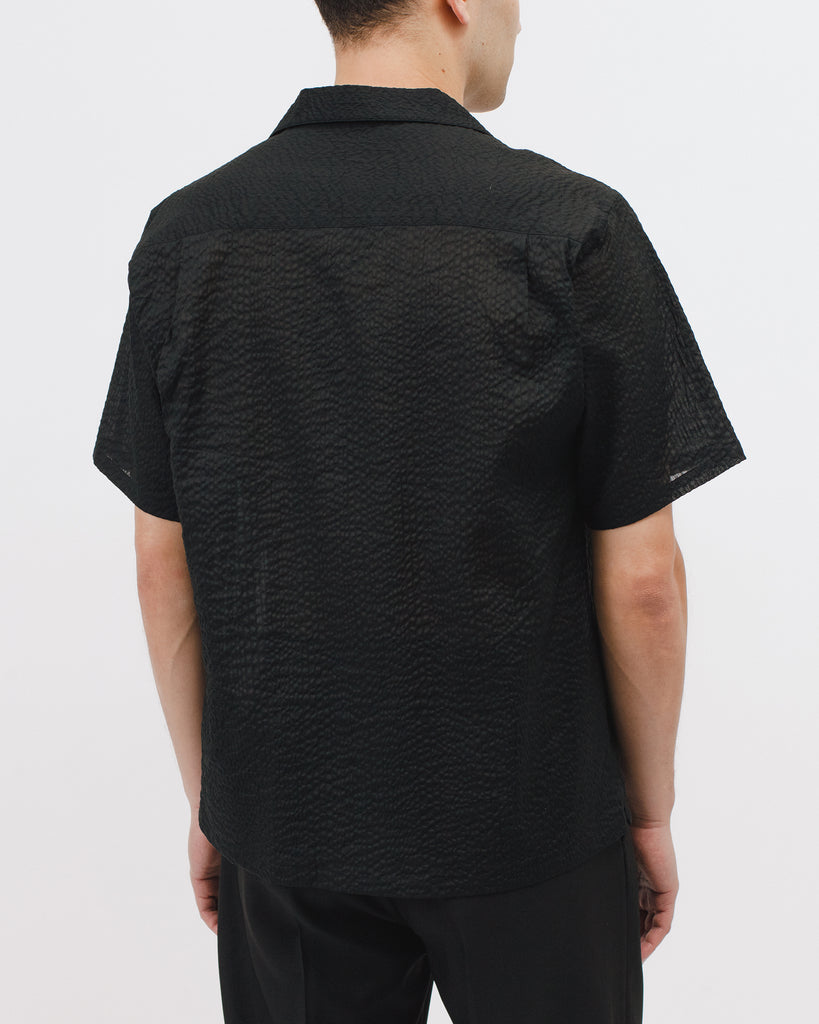Crepe SS Shirt - Black - [product _vendor]
