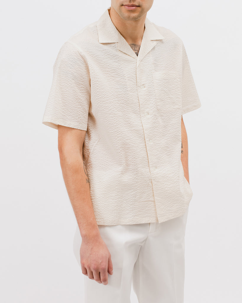 Crepe SS Shirt - Natural - [product _vendor]