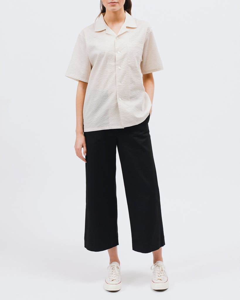 Crepe SS Shirt - Natural - [product _vendor]