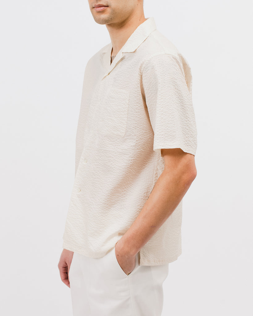 Crepe SS Shirt - Natural - [product _vendor]