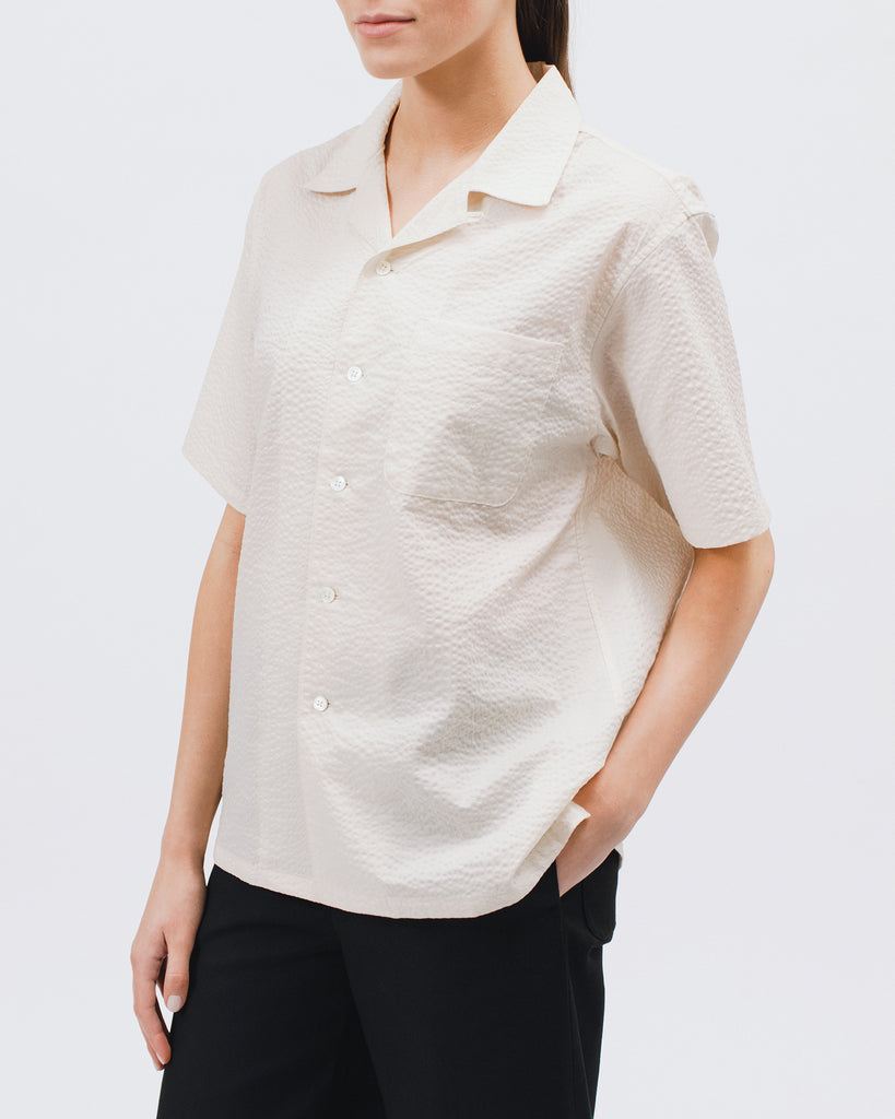 Crepe SS Shirt - Natural - [product _vendor]