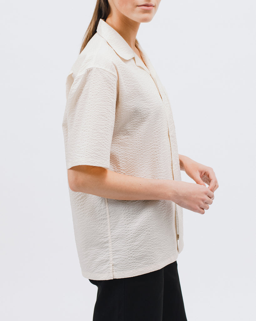 Crepe SS Shirt - Natural - [product _vendor]