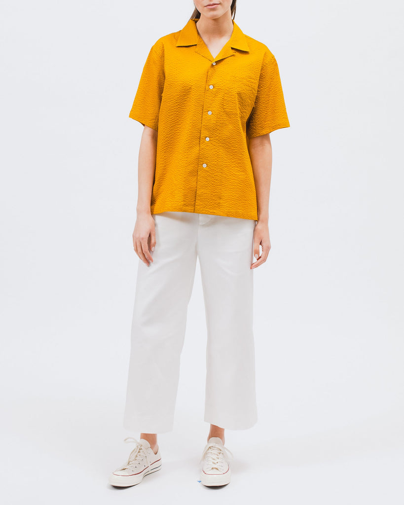 Crepe SS Shirt - Sulphur