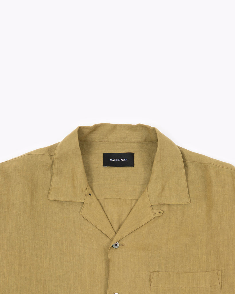 Linen LS Shirt - Olive W