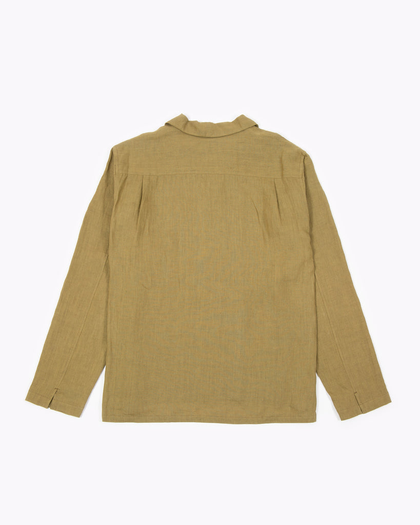 Linen LS Shirt - Olive