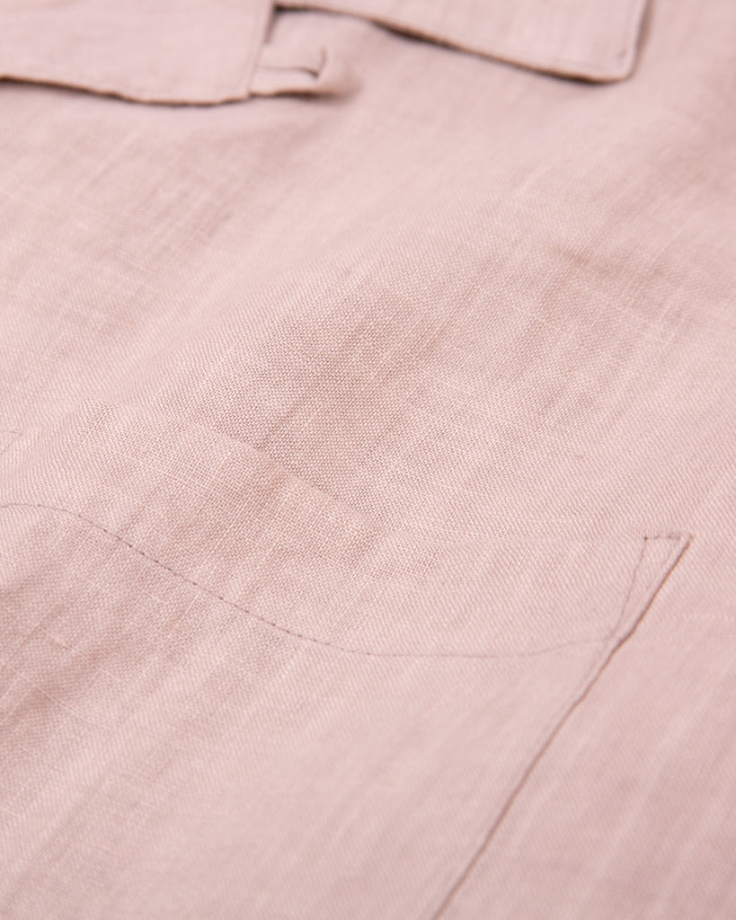 Linen LS Shirt - Villa Pink