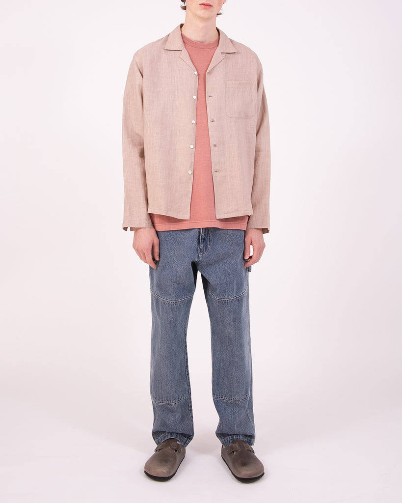 Linen LS Shirt - Villa Pink