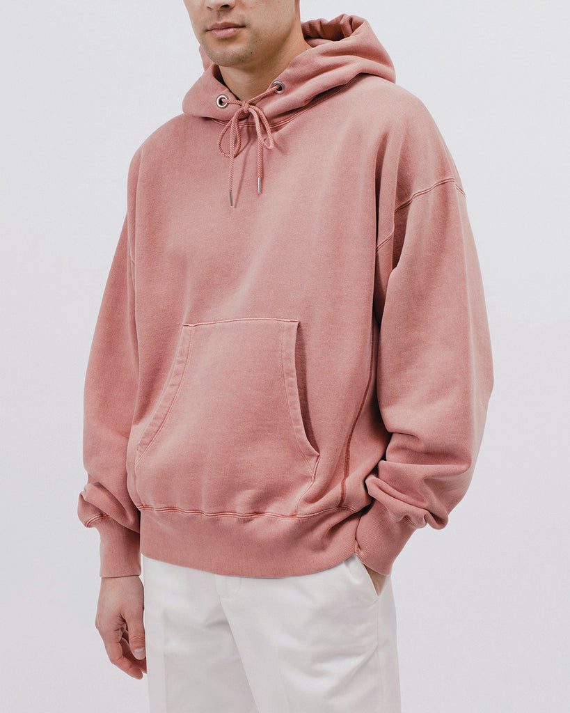 Natural Dyed Hoodie Fleece - Brick