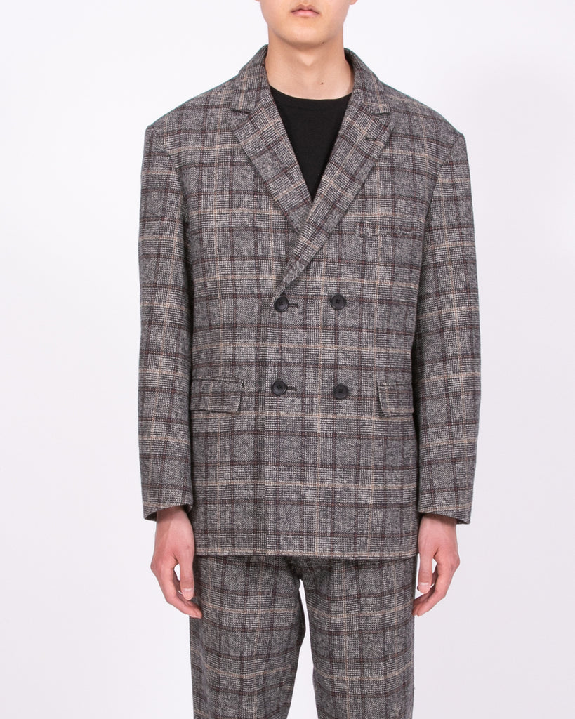 Double Breasted Jacket - Glen Plaid