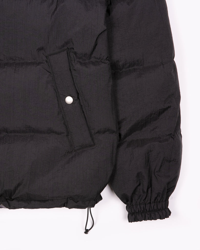 Reversible Puffer Jacket - Black/Purple Ash Dyed