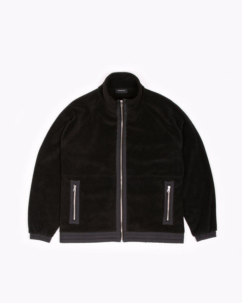 Mock Zip Fleece - Black