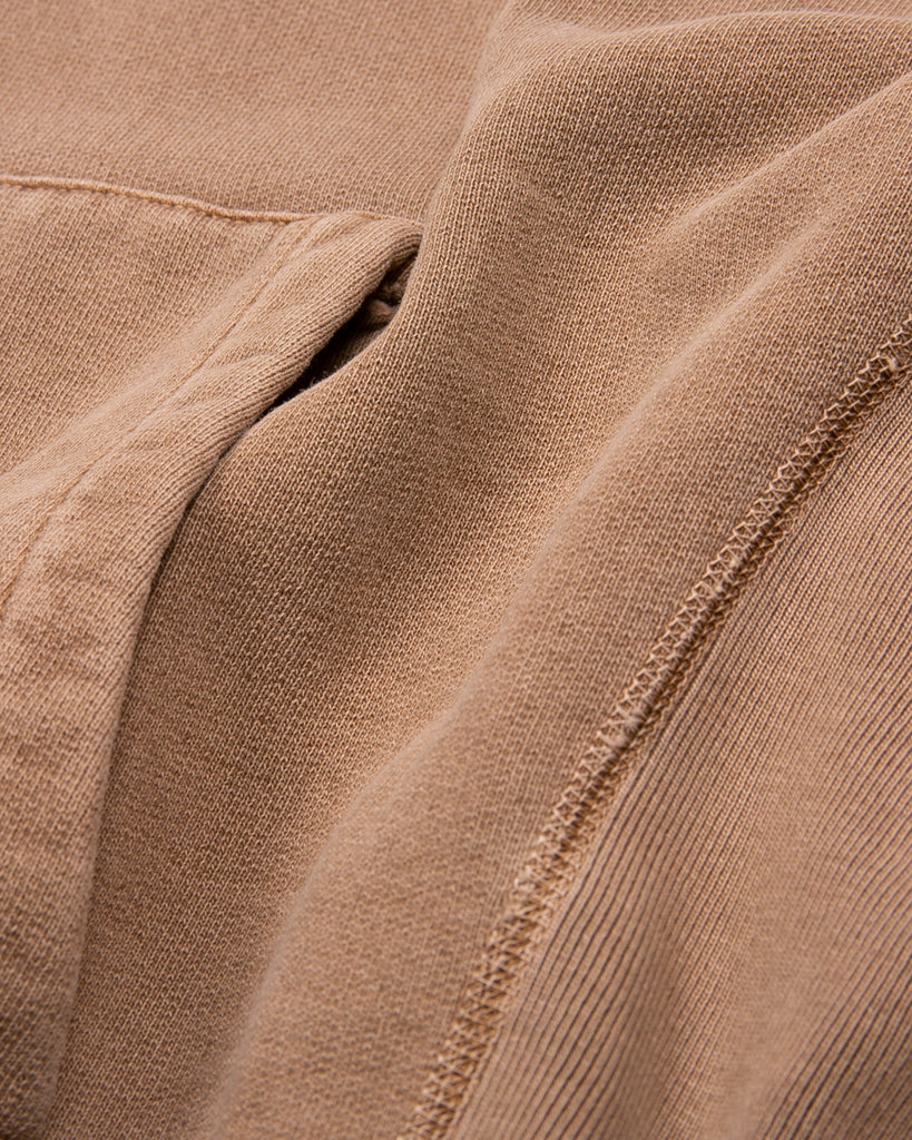 Natural Dyed Hoodie Fleece - Bark