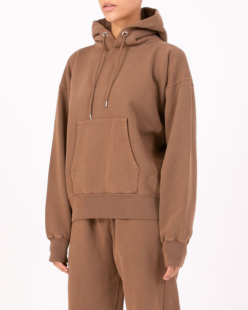 Natural Dyed Hoodie Fleece - Bark