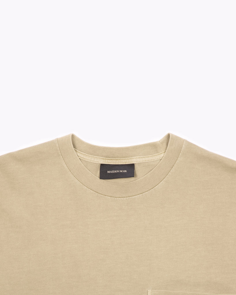 Natural Dyed Block LS Jersey - Lichen