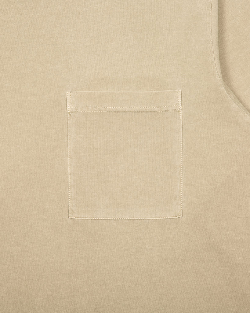 Natural Dyed Block LS Jersey - Lichen