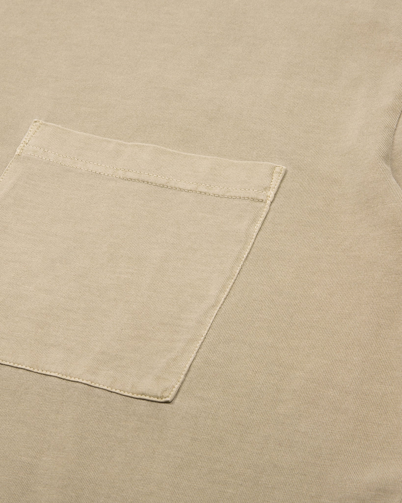 Natural Dyed Block SS Jersey - Lichen