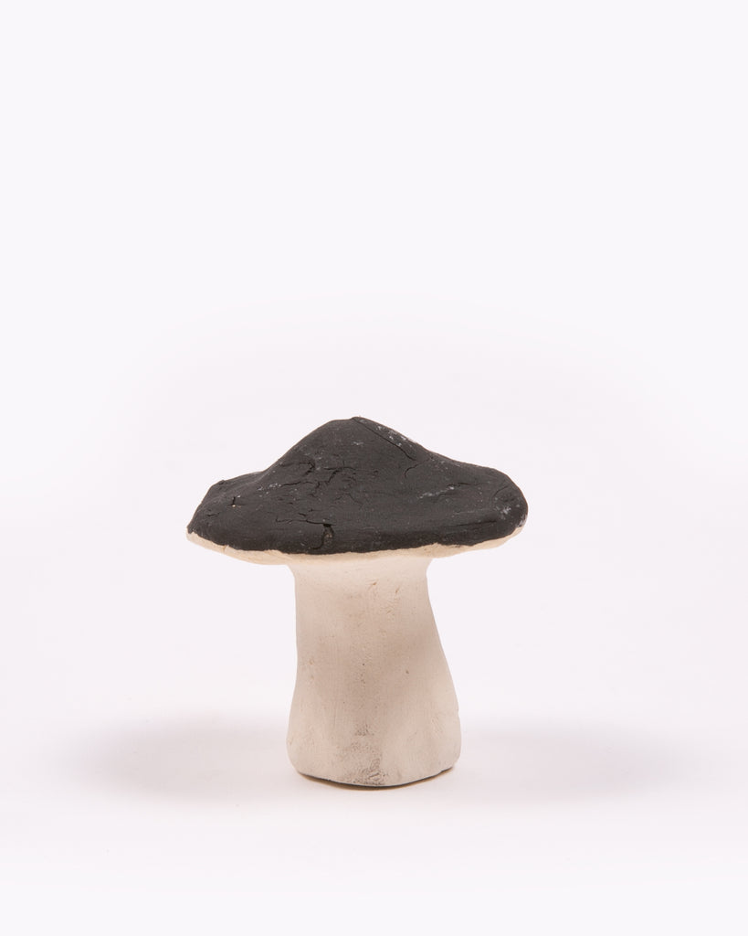 Shroom Ceramic Incense Holder - Black