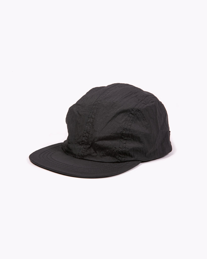 Runner Cap - Black Textured Nylon