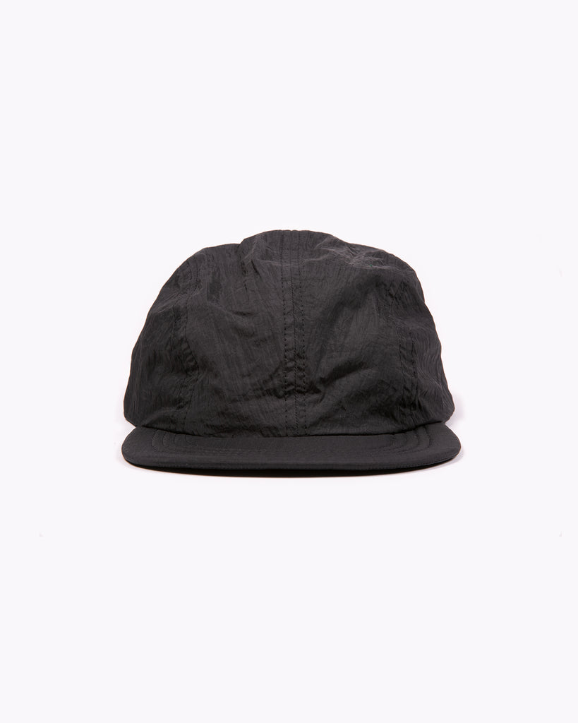 Runner Cap - Black Textured Nylon