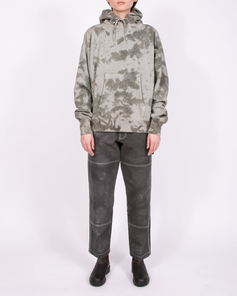 Natural Dyed Hoodie Fleece - Smoke Mist