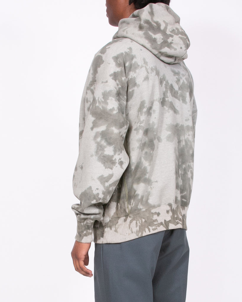 Natural Dyed Hoodie Fleece - Smoke Mist