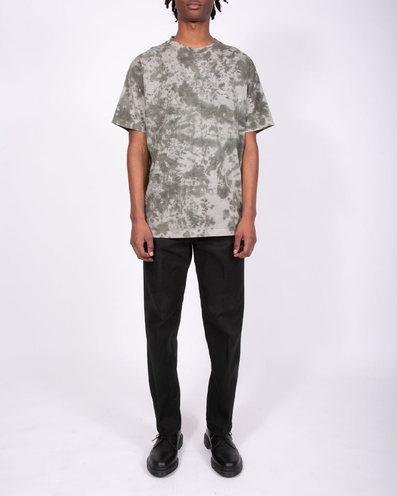 Natural Dyed Block SS Jersey - Smoke Mist