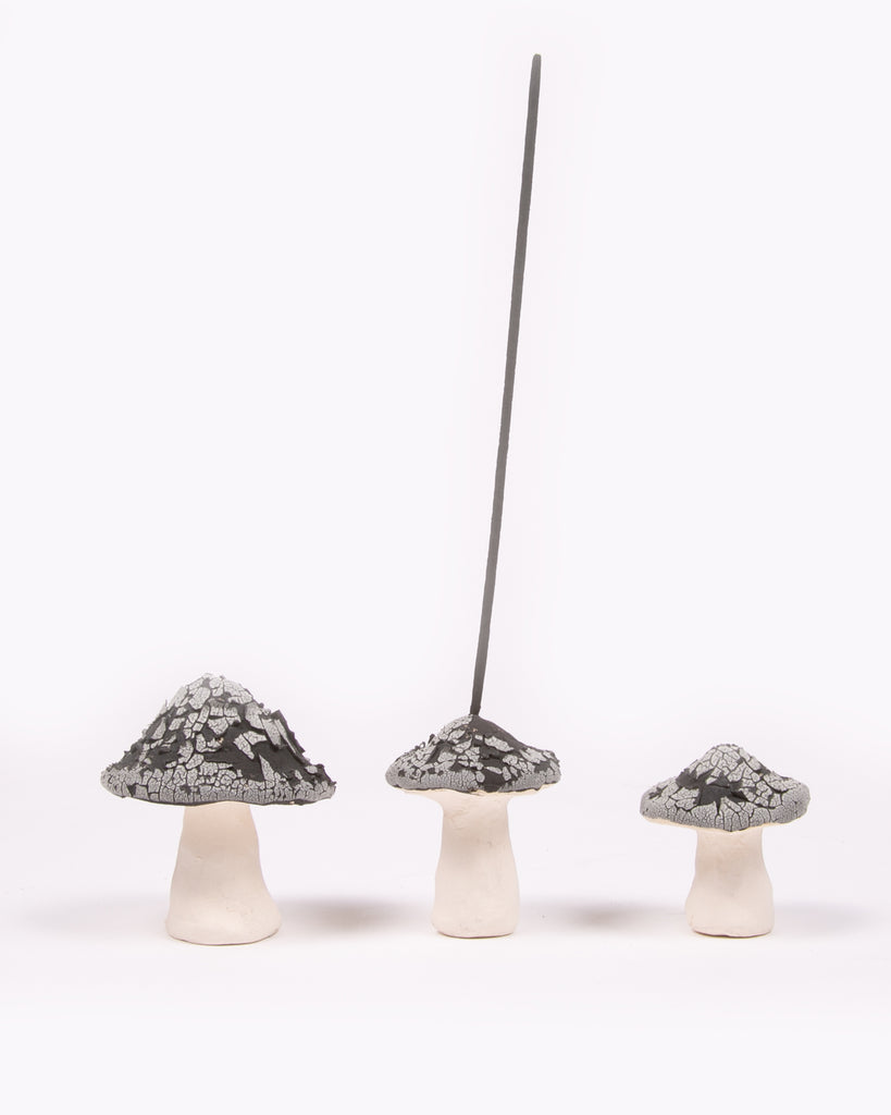 Shroom Ceramic Incense Holder - Cracked