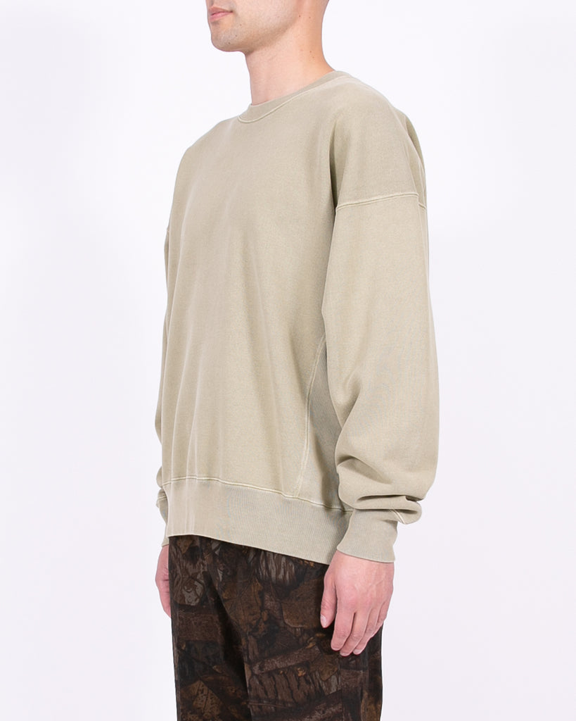 Natural Dyed Crew Fleece - Lichen
