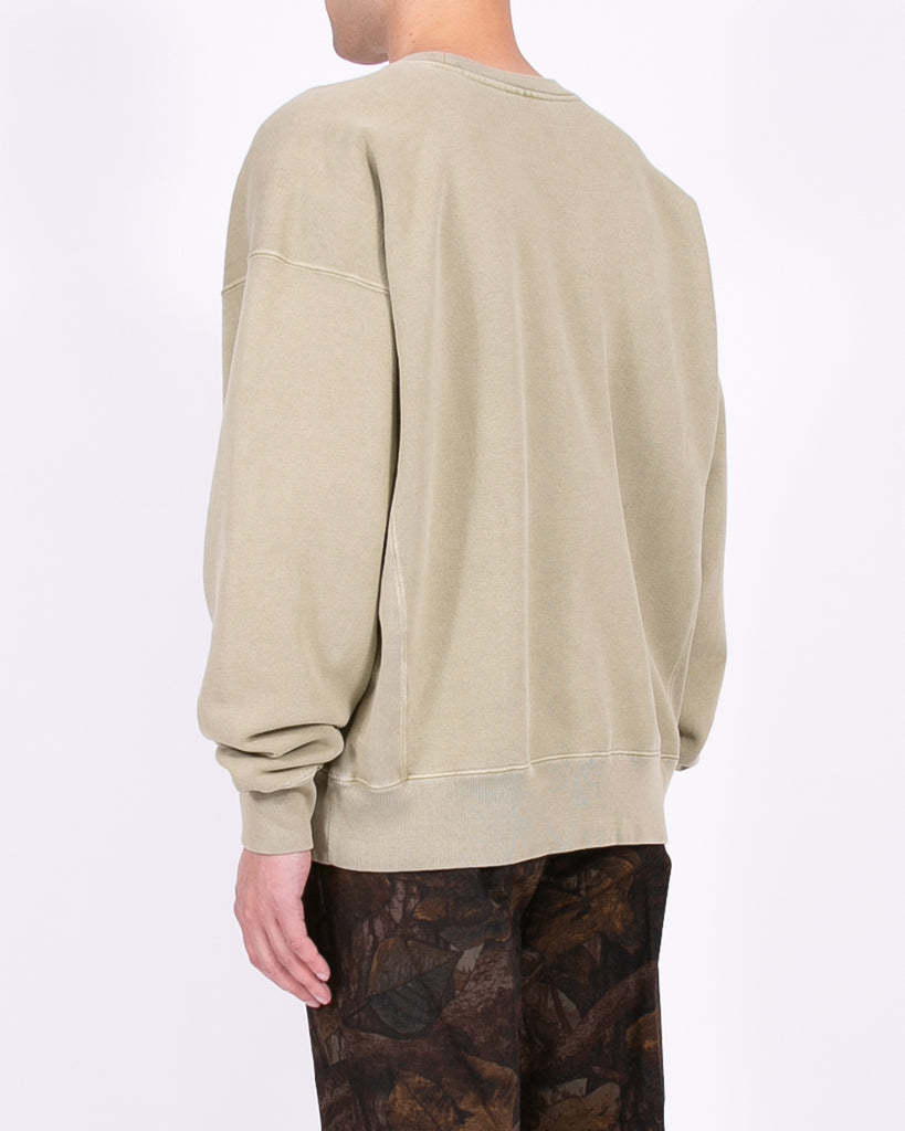 Natural Dyed Crew Fleece - Lichen
