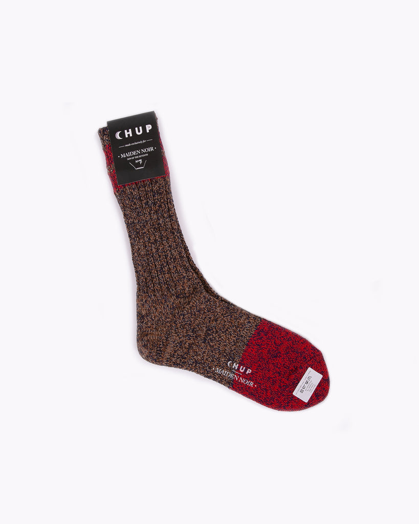 Chup Socks - Brown/Red