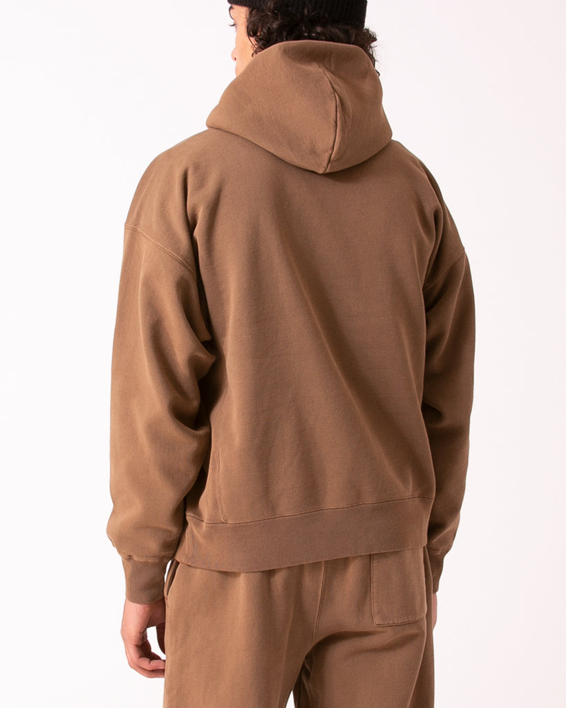 Natural Dyed Hoodie Fleece - Bark