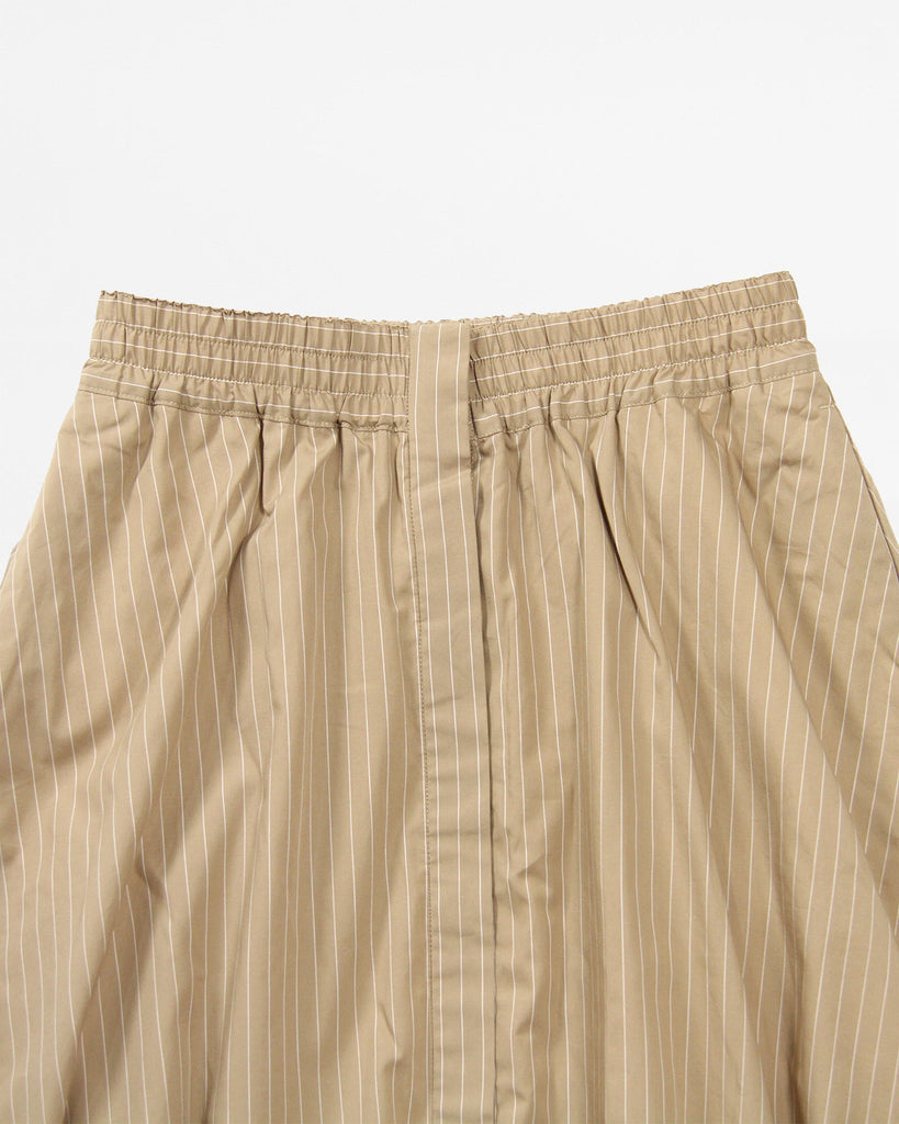 Mini Stripe Skirt - Beige W