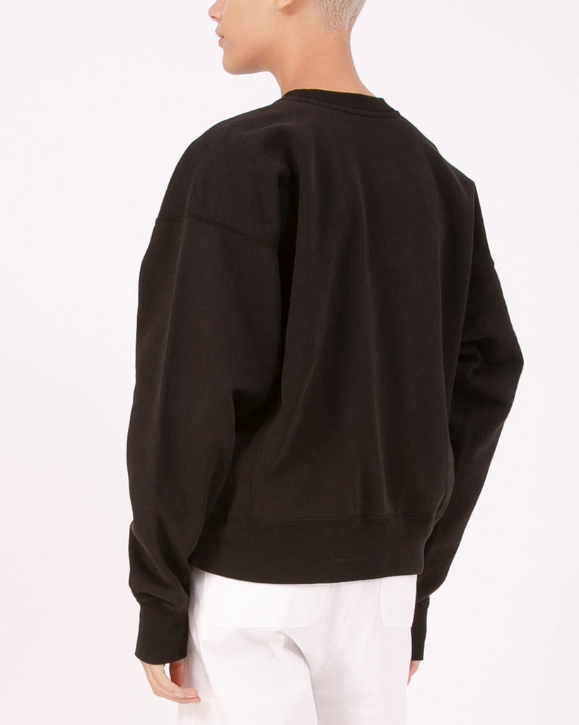 Natural Dyed Crew Fleece - Black