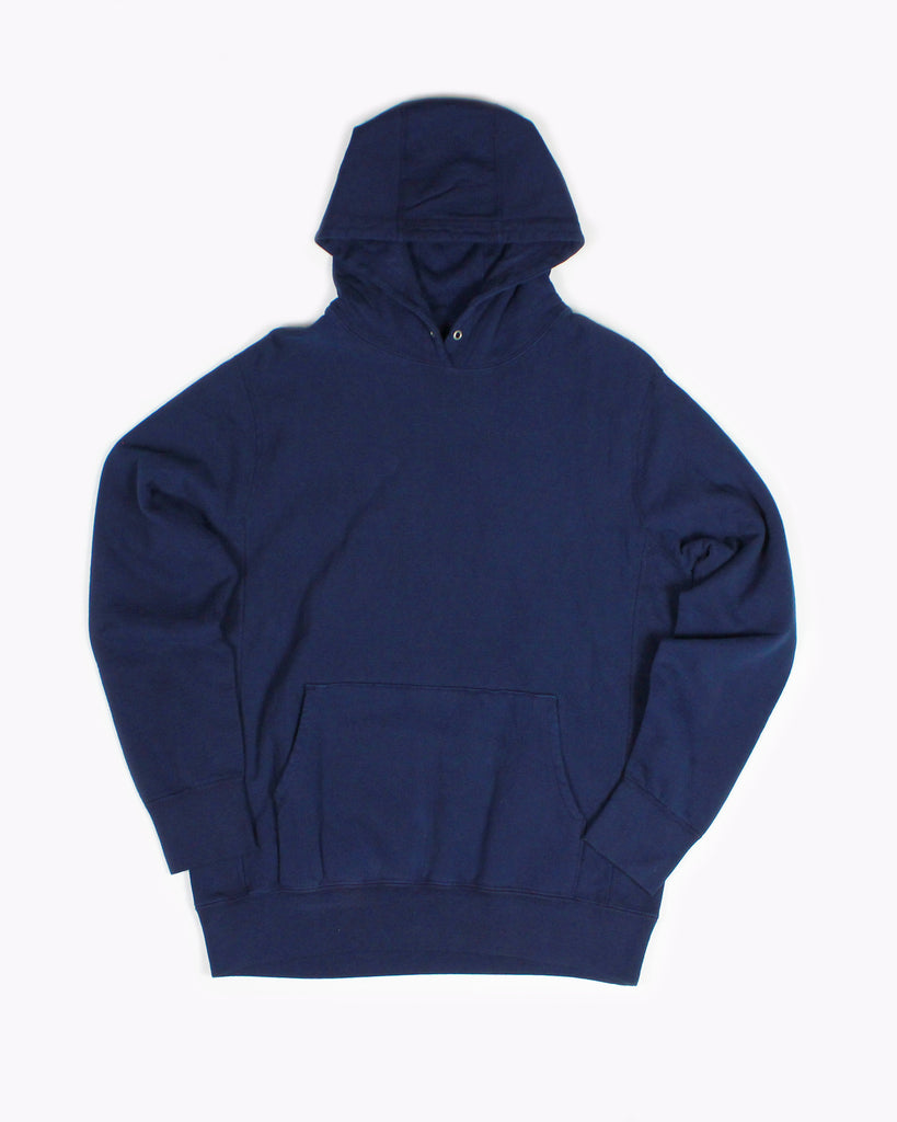 Natural Dyed Hoodie Fleece - Navy - Maiden Noir