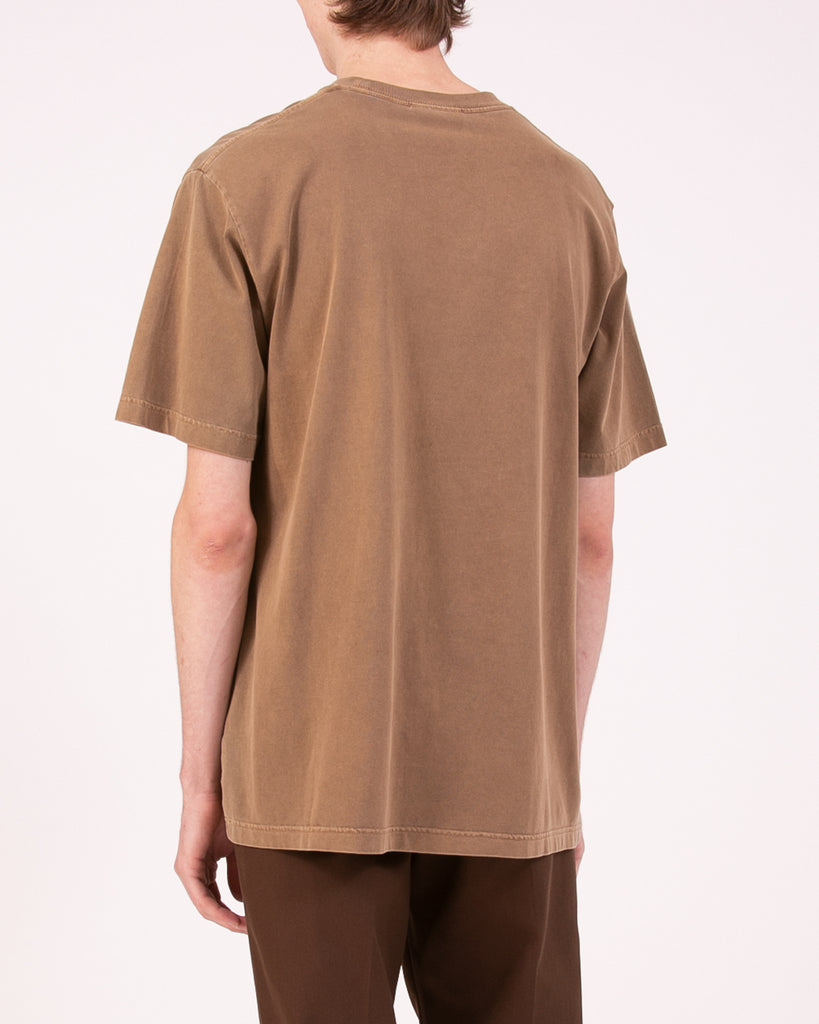 Natural Dyed Block SS Jersey - Bark