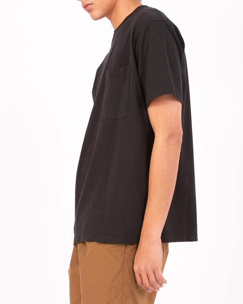 Natural Dyed Block SS Jersey - Black