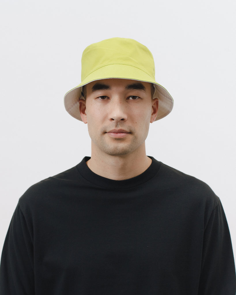 Reversible Bucket Cap - Natural/Chartreuse - [product _vendor]