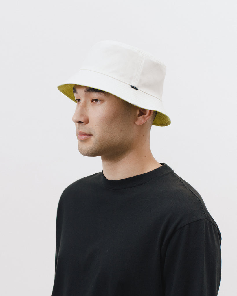 Reversible Bucket Cap - Natural/Chartreuse - [product _vendor]